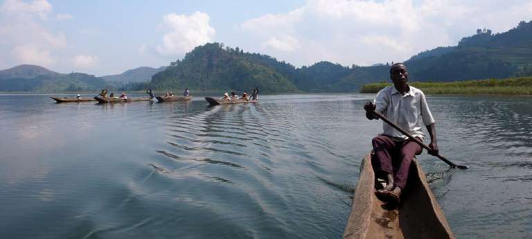 Canoe at Bwindi Impenetrable Forest National Park, Uganda