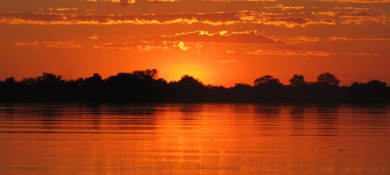 Impalila Island Lodge View in Caprivi Strip, Namibia