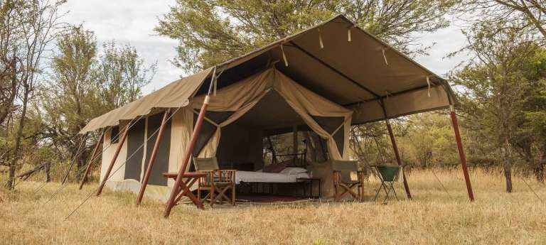 Exterioir Bologonya Under Canvas Safari Camp in Lobo, Tanzania