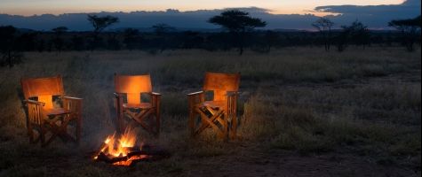 Campfire at Chaka Camp in Serengeti National Park