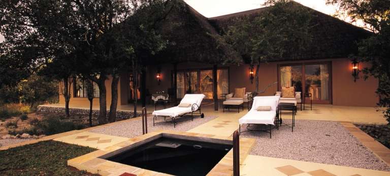 Villa Mushara Outside Lounge in Etosha National Park, Namibia