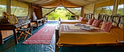 The bedroom view at Porini Mara Camp, Accomodation, Kenya