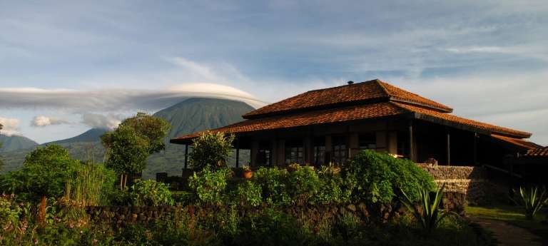 Virunga Lodge Exterior View in Volcanoes National Park, Rwanda