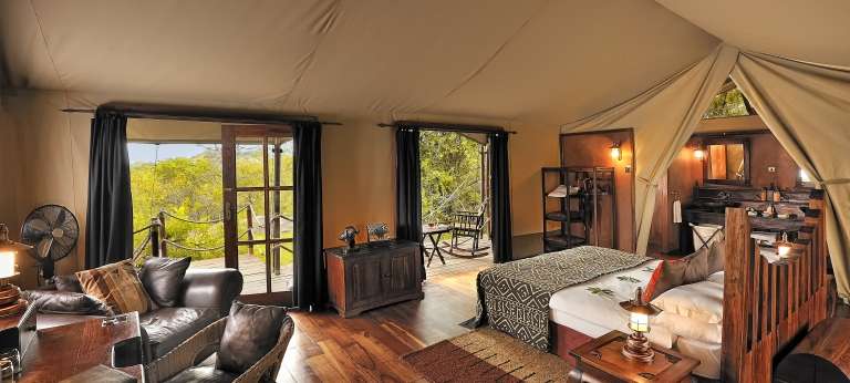 Bedroom Interior Migration Camp, Serengeti National Park, Tanzania
