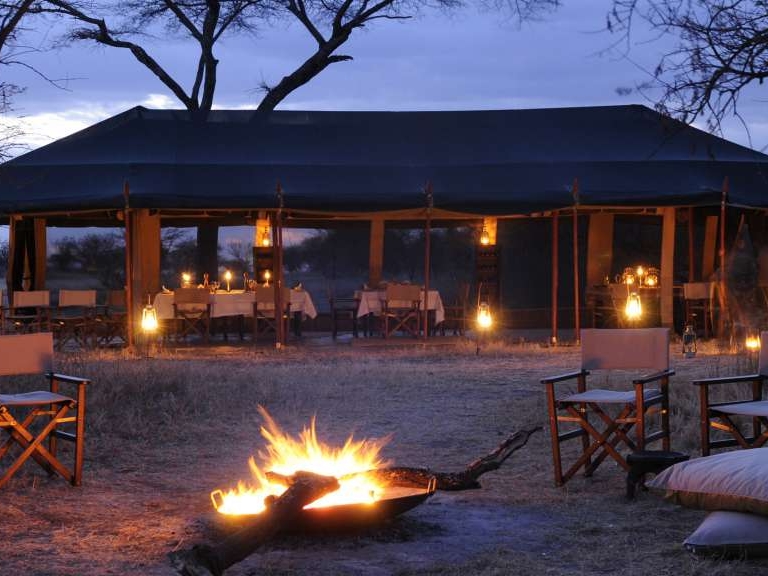 The dining area at Olakira, Tanzania