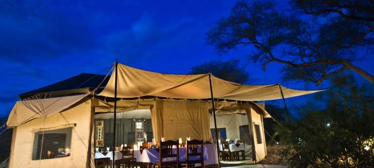The Dining Tent at Kirurumu Tarangire, Tanzania