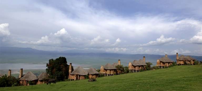 Ngorongoro Crater Lodge Exterior, Ngorongoro Crater, Tanzania