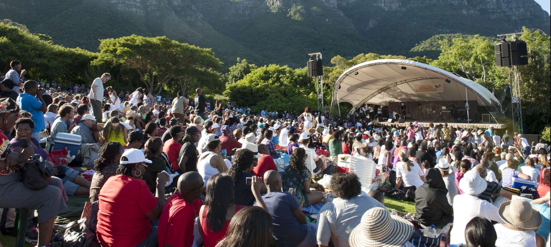 Kirstembosch Botanical Gardens hold concerts each summer featuring local and international artists