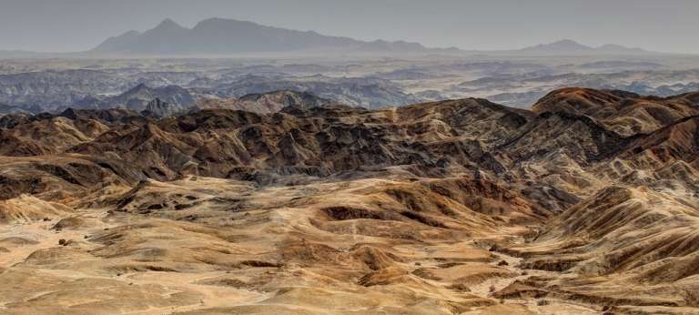 The moon landscape of Namibia